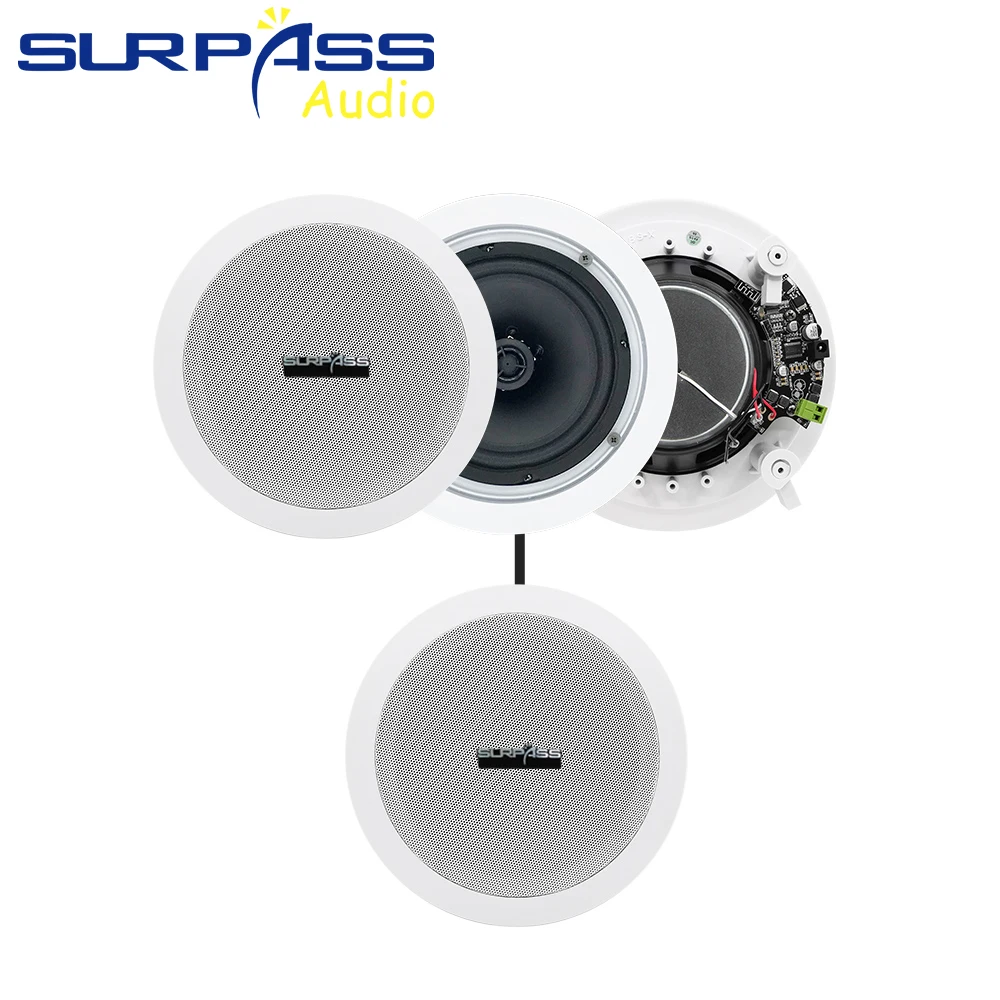 2 шт. домашняя аудиосистема Bluetooth потолочный динамик HiFi стерео звук сабвуфер 30 Вт s