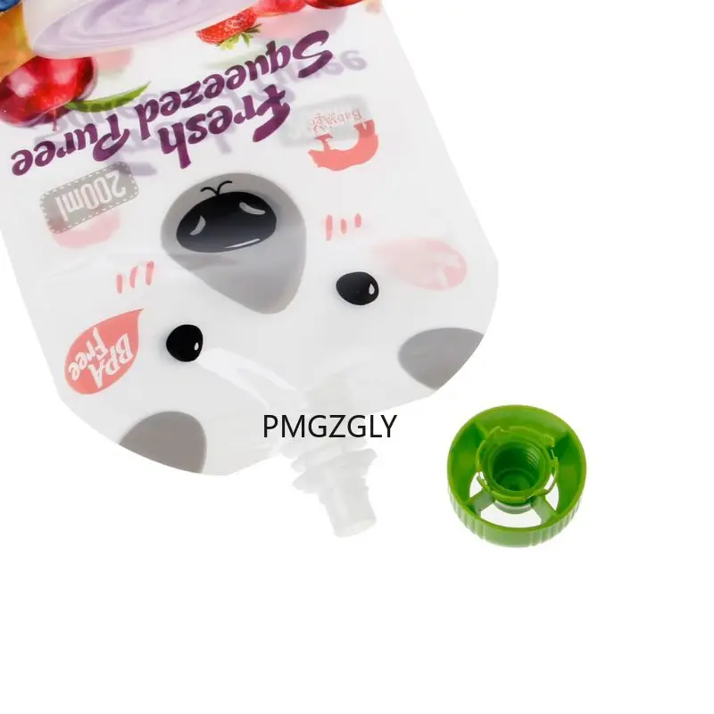 

8PCS High Quality Resealable Fresh Squeezed Pouches Practical Baby Weaning Food Puree Reusable Squeeze for Newborn