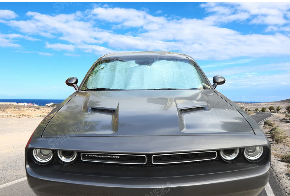 SHINEKA солнцезащитный козырек для Dodge Challenger 2009 Up, защита от солнца на лобовое стекло автомобиля, защита от УФ-излучения, защита от солнца для Dodge Challenger