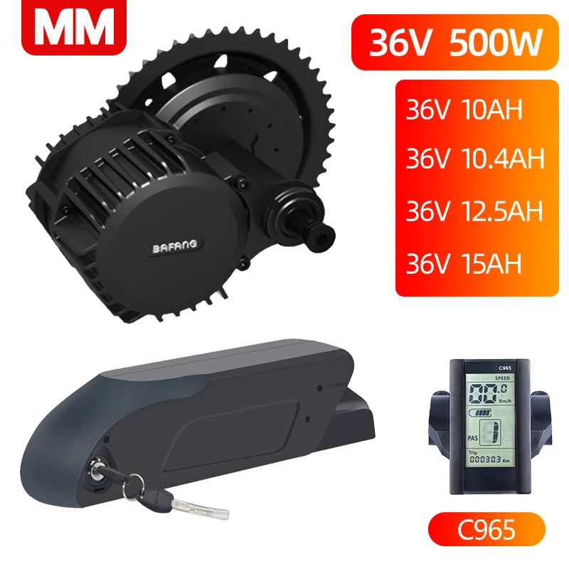 Bafang BBS02B 36V 500W Mid Drive Motor 8fun BBS02 Bicycle Electric e Bike Conversion Kit Center Engine eBike Part Middle | Спорт и