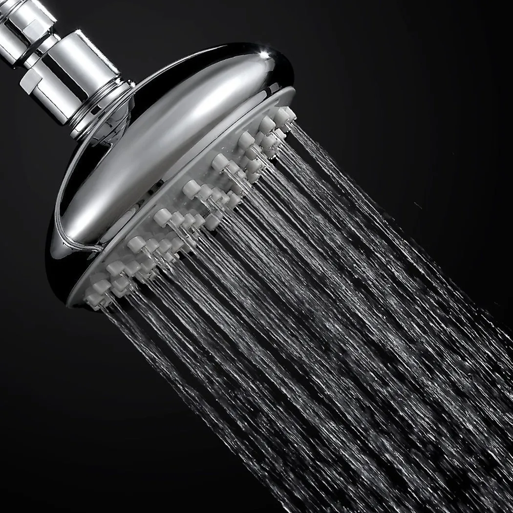 

360 Degree Shower Head 4inch Adjustable Bath Bathroom Chrome Head High