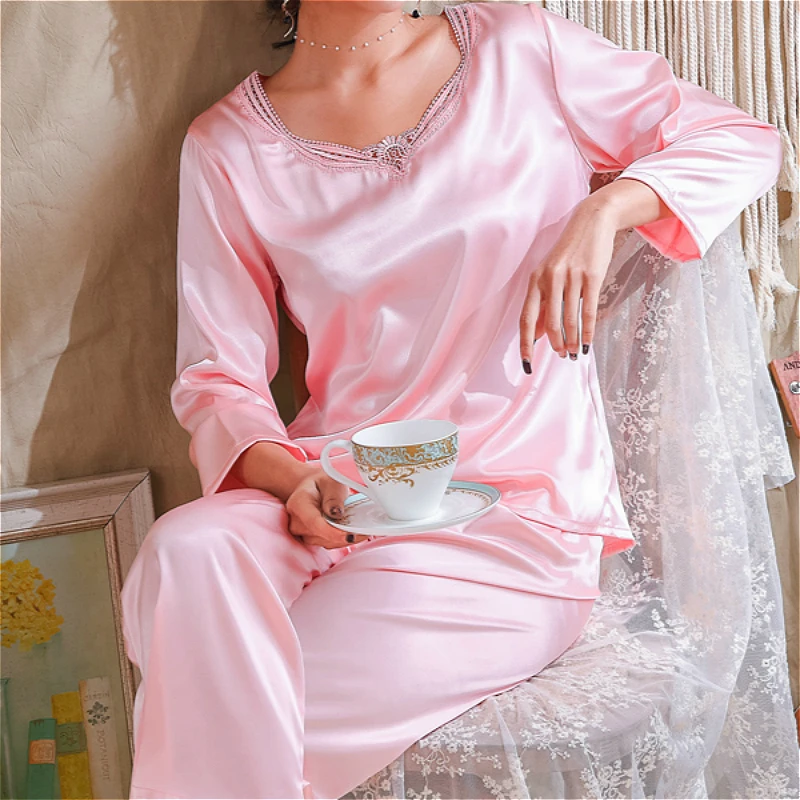 Пижама женская с V-образным вырезом модная удобная ночная рубашка для отдыха