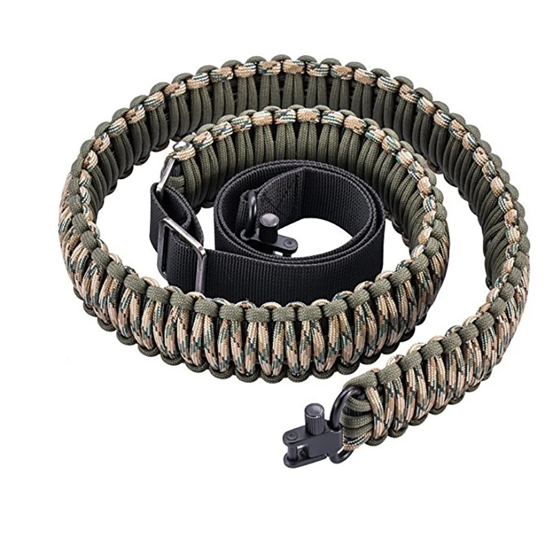 

Hunting Glock Rifle Accessories 7-Core Airsoft Air Gun Strap Multifunctional Adjustable Nylon Tactical Buckle Braided Shoulder