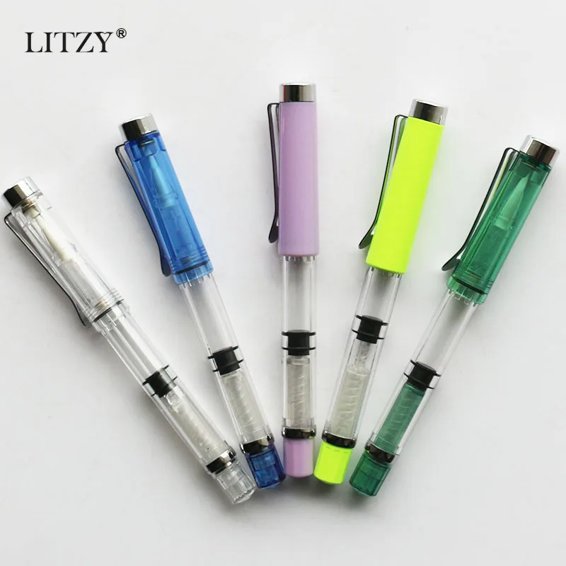 Перьевая ручка LITZY прозрачная кисточка с многоразовыми чернилами акварельная