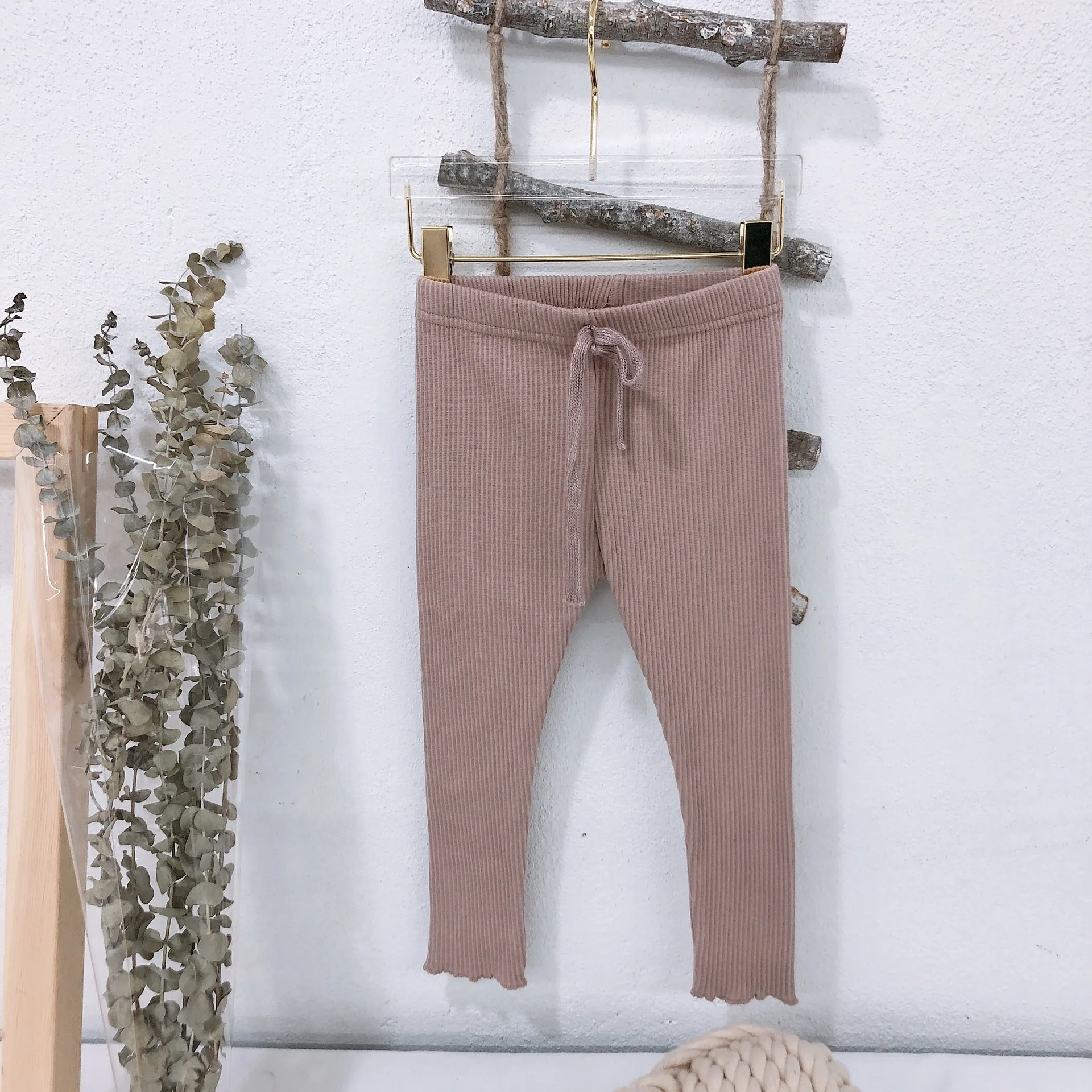 Весенне летние однотонные хлопковые повседневные подходящие ко всему леггинсы