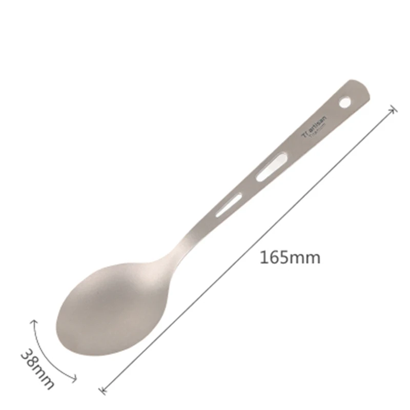 Spoon Tiartisan чистая титановая ложка, вилка, нож, походная посуда для приготовления пищи, многоразовые столовые приборы для обеда, походов, пикника, альпинизма Ta8106 - Цвет: Spoon