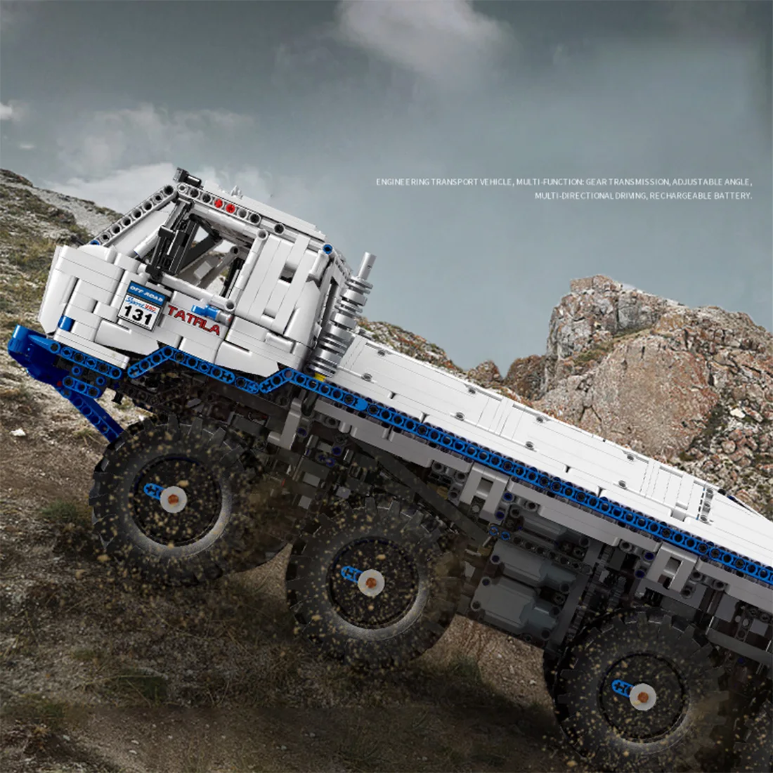 3647 шт. 1:8 8x8 2 4G 4CH двойной мс дистанционного Управление кирпичи для тележки игрушка