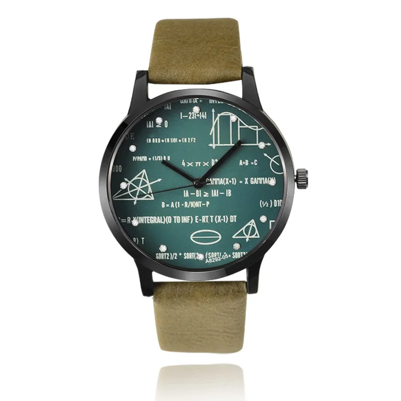 

Miler Brand Men Watches Mathematical Fashion Men Leather Wristwatch Sports Watch Relogio Masculino Montre Homme Saati Zegarek