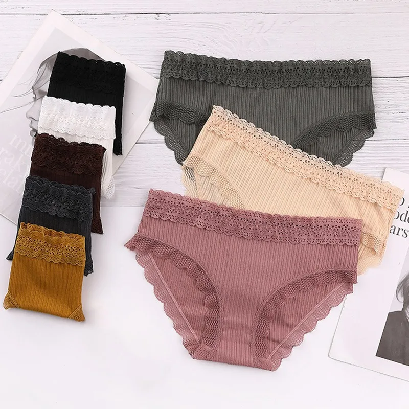 

Women Seamless Bra Set Female Comfort Breathable Sexy Lingeries Set Lace Ruffled Bra Panties Underwear Suit