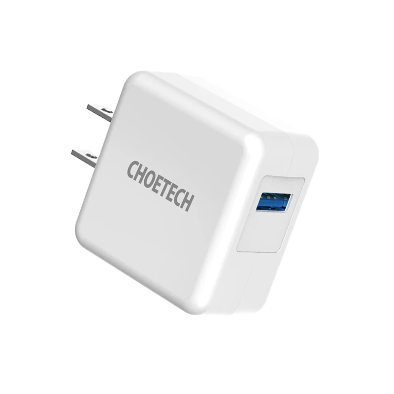 US White CHOETECH Быстрая зарядка 3,0 18 Вт USB настенное зарядное устройство для iPhone XR XS X 8 8 Plus зарядное устройство для мобильного телефона для samsung Galaxy S9 Plus Note8 - Тип штекера: US White
