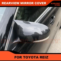 for reiz mark x 2010 2017 2005 2007 door side wing rearview mirror cover sticker trim car styling accessories
