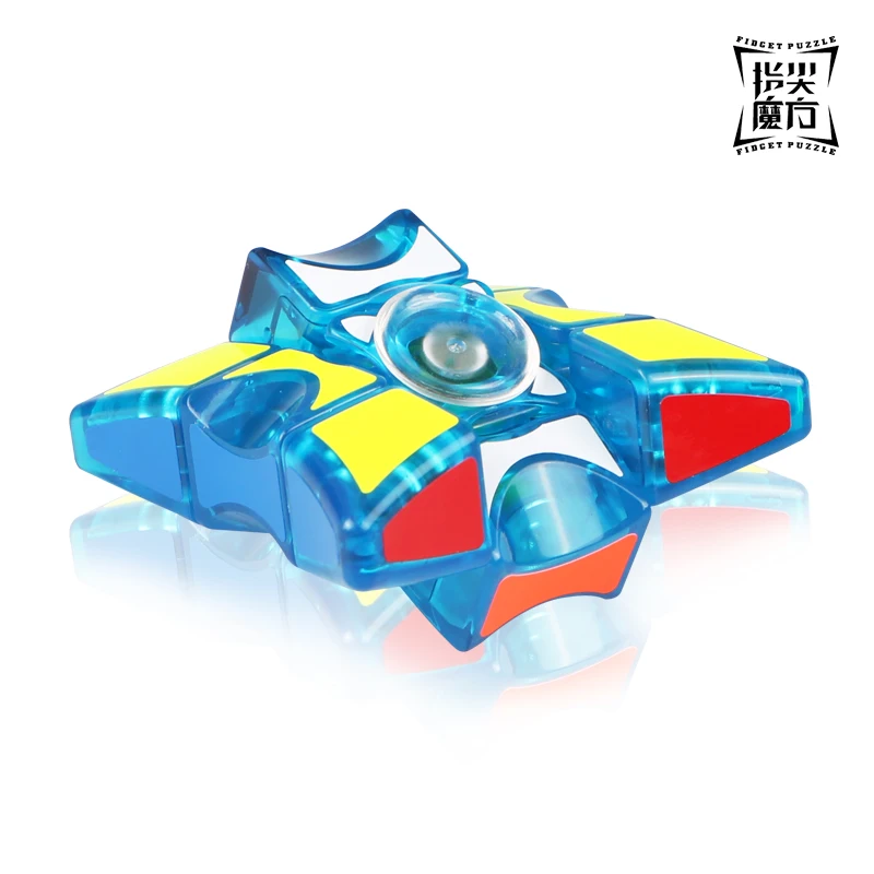 QiYi 1x3x3 WINDMILL Puzzle Spinner Gyro 133 Finger Floppy MoFangGe XMD Fingertip Sticker s sticker Magic Cube Игрушки для