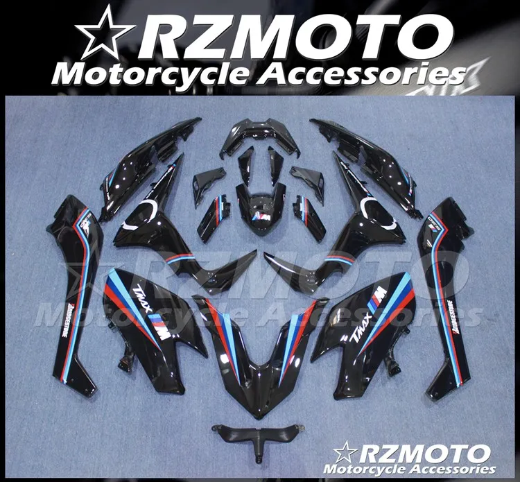 

Injection Mold New ABS Motorcycle Whole Fairings kit Fit for Tmax 530 2017 2018 Tmax530 17 18 Bodywork set Custom black style