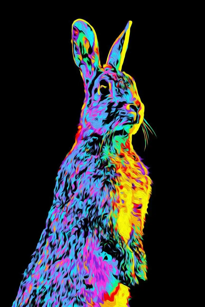 

Неоновый кролик, жестяная вывеска, жестяные пластины, декор для стен, декор комнаты, ретро, винтажная металлическая вывеска, неоновая вывеск...