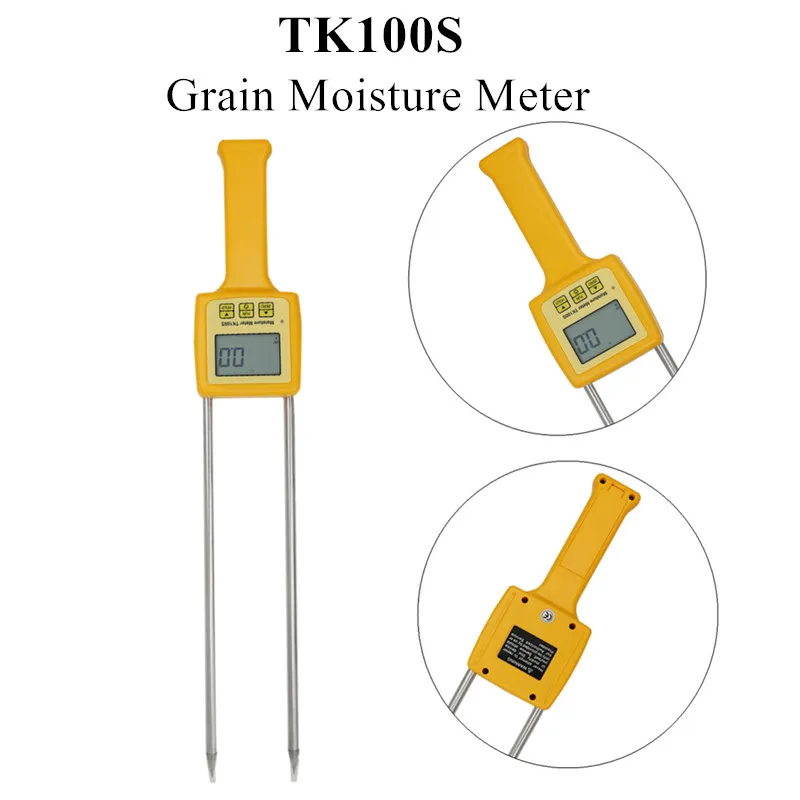TK100S портативный измеритель влажности зерна анализатор для кукурузы пшеницы риса