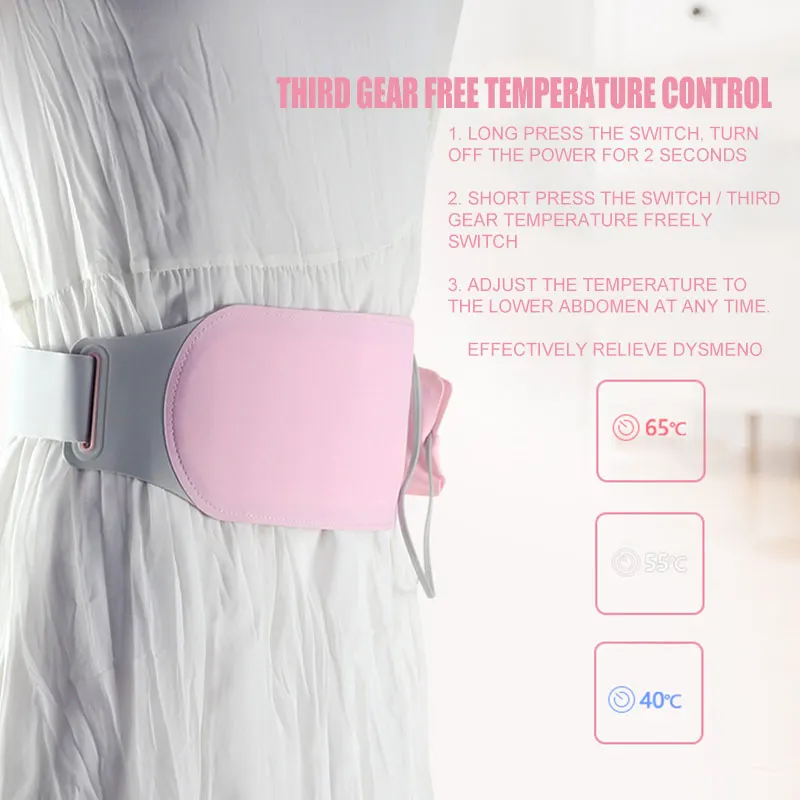 Лучший электрический USB нагревательный пояс для спины грелка стоп дисменорея