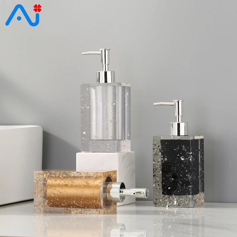 

400ml Empty Refillable Dispenser Bottle Shower Shampoo Lotion Soap Storage Dispensing Bottle Luxury Bathroom Supplies