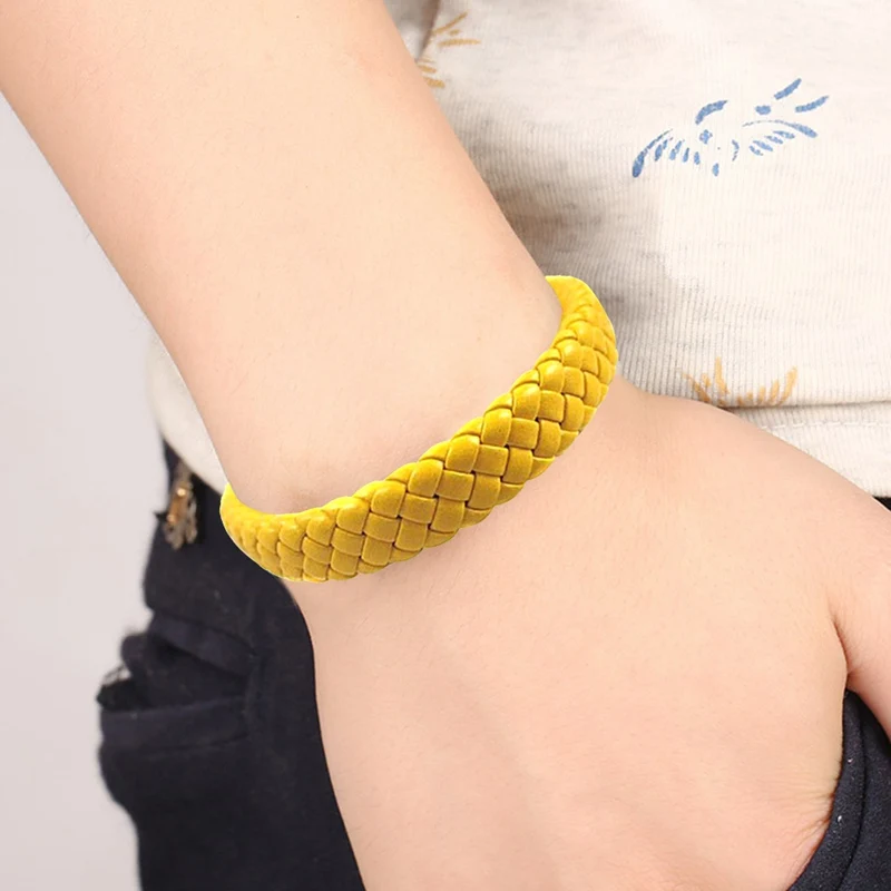 Распродажа мужские унисекс из искусственной кожи Регулируемый браслет манжеты