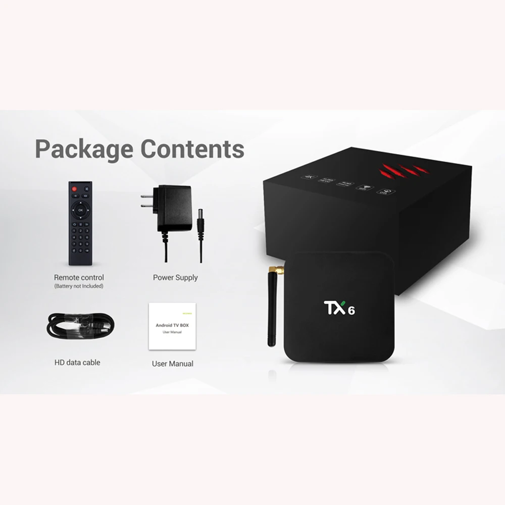 Android 9 0 ТВ коробка TX6 Allwinner H6 Четырехъядерный 4G Оперативная память 64 Гб Встроенная 2