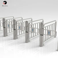 fine dual swing barrier for access control shopping mall supermarketsubway use pedestrian disorderbarrier gate customizable