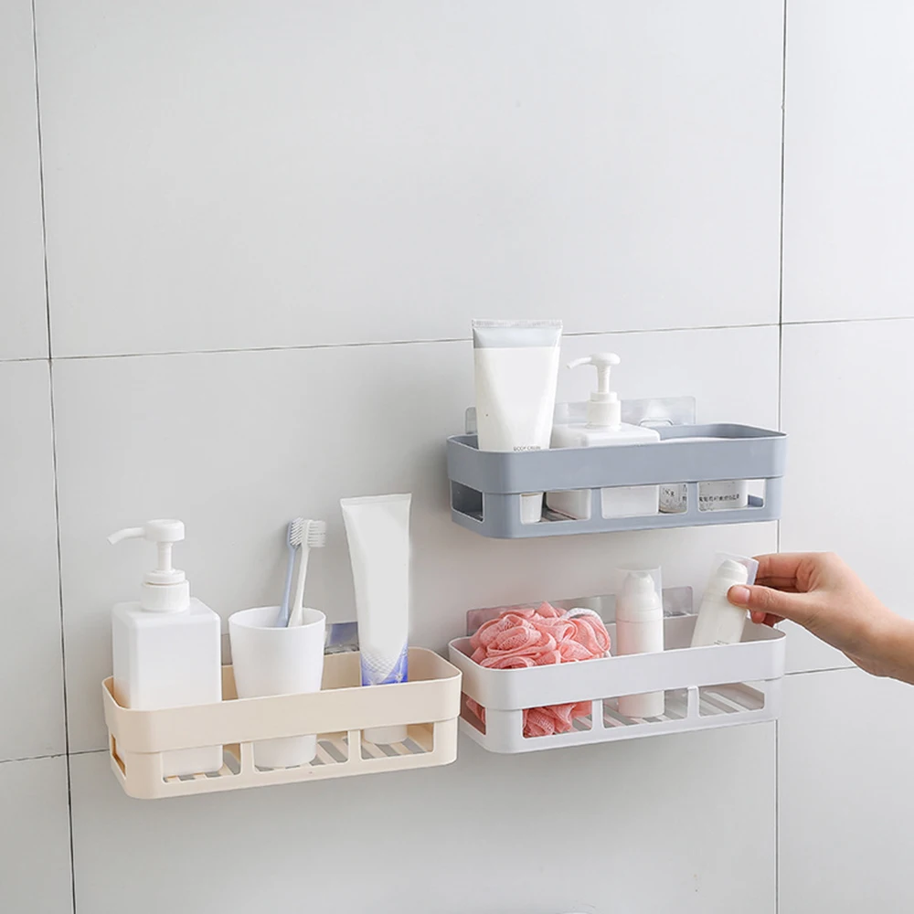 Клейкая полка для ванной комнаты Badkamer Rek стеллаж хранения угловая душа Кухонное