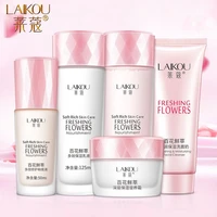 laikou 5pcs skin care product set moisturizing face tonic cream facial cleanser whitening dry essence face skin serum cosmetic