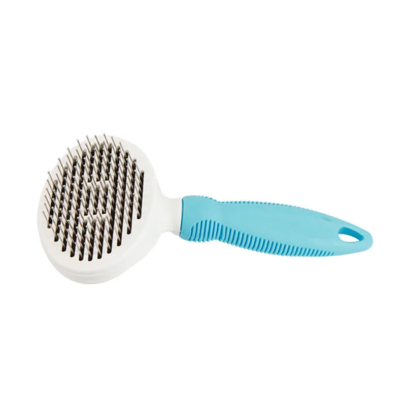 

Pet Comb Self Cleaning Brush Comfortable Handle Automatic Quick Clean Cat Combs Hair Remover For Dogs Cats Pet Grooming Tools