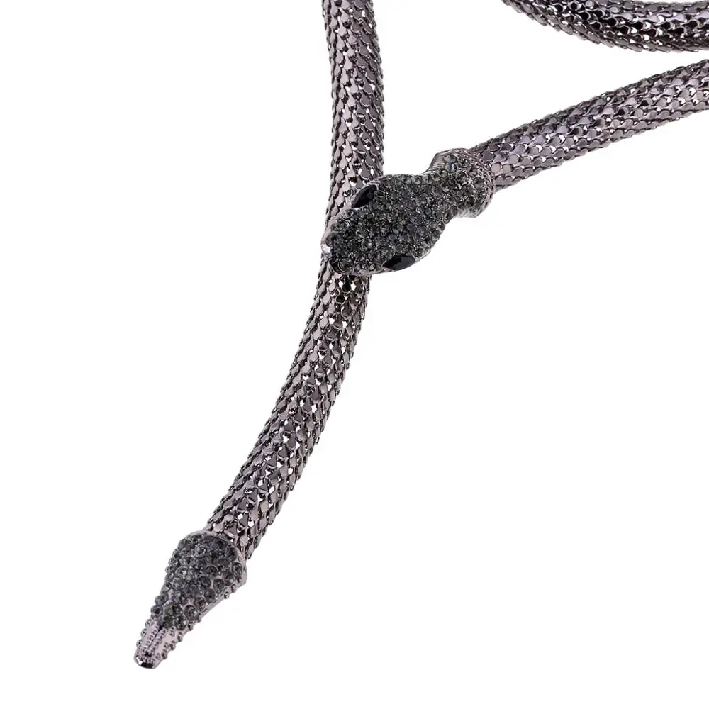 Модное Длинное Ожерелье KAYMEN в виде змеи для женщин и девушек ожерелье с подвеской