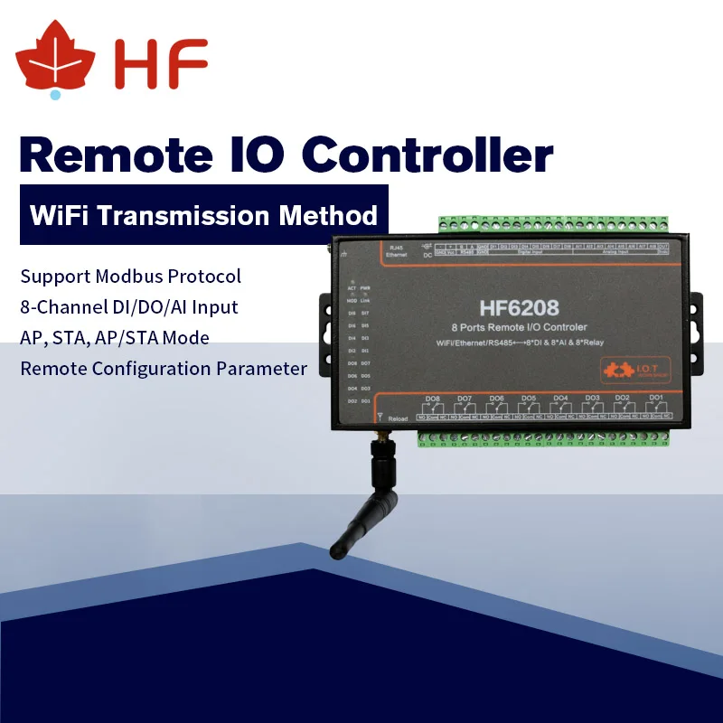 HF6208 8 DI DO х канальный ввода вывода контроллер RS485 Ethernet Wi Fi пульт дистанционного