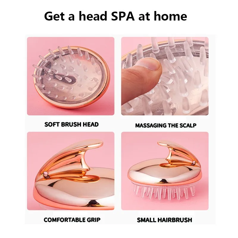 

Silicone Head Body Scalp Massage Brush Comb Shampoo Hair Washing Comb Shower Brush Bath Spa Slimming Massage Brush