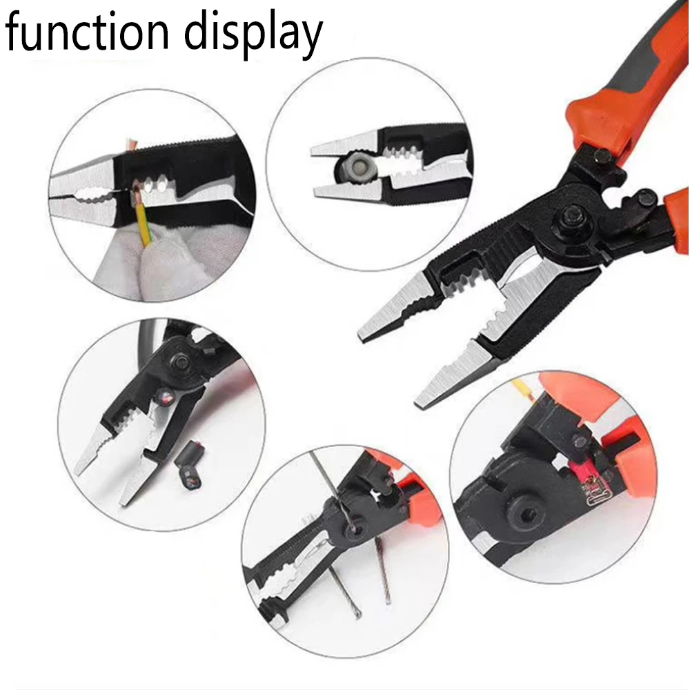 

Universal Multifunctional Needle Nose Pliers Diagonal Pliers Wire Cutters Plier Electrician Durability Hardware Tools