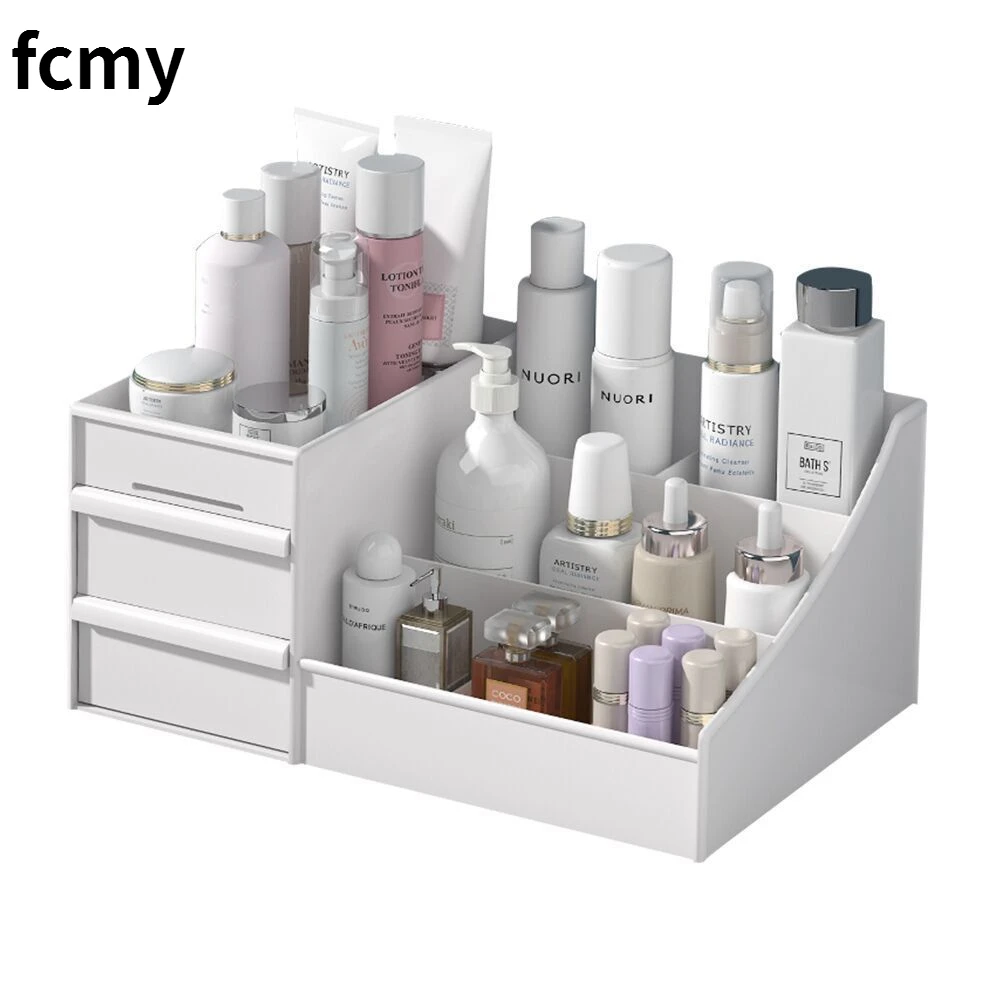 

Large Capacity Cosmetic Storage Box Organizer Makeup Organizer for Cosmetic Desktop Jewelry Nail Polish Makeup Drawer Container