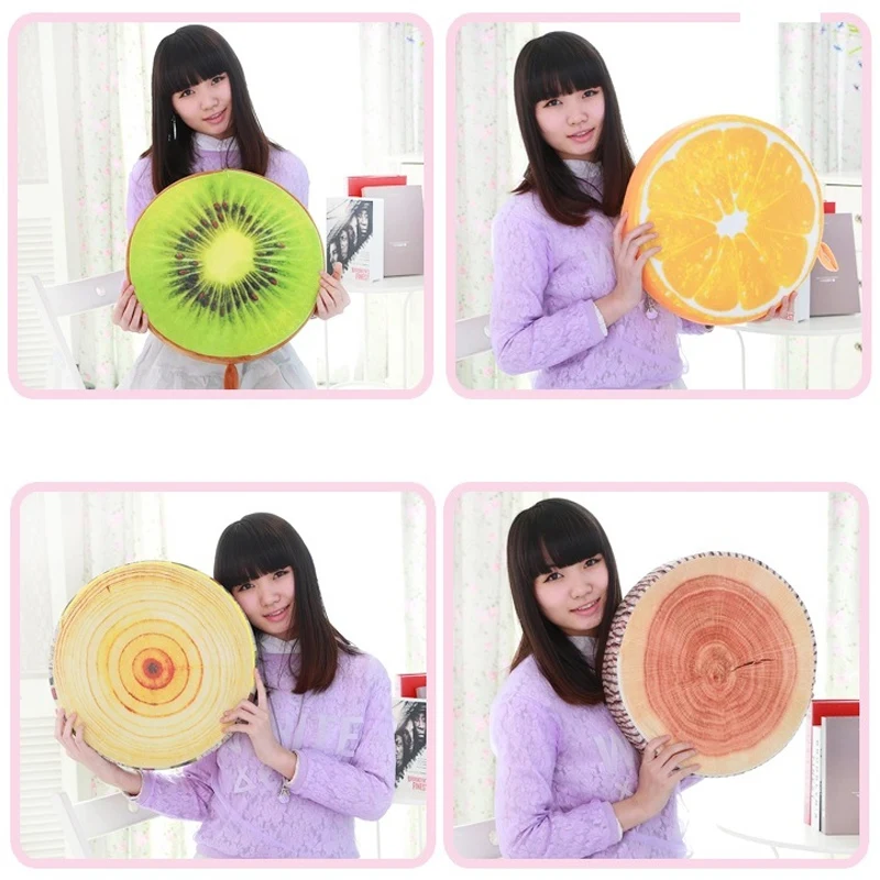 35 новинка Креативные 3D Летние фрукты полипропилен хлопок офисное кресло подушка