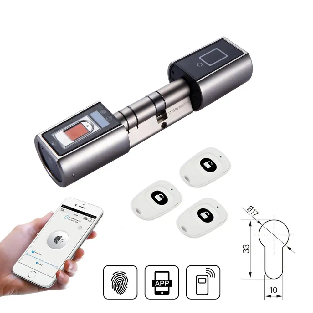 L5SR-Plus WELOCK Bluetooth APP умный замок электронный цилиндр открытый водонепроницаемый без ключа биометрический сканер отпечатков пальцев Дверной замок