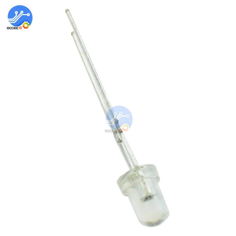 50 шт. супер яркий F5 5 мм круглый УФ/фиолетовый светодиодный излучающий диод 390-395nm