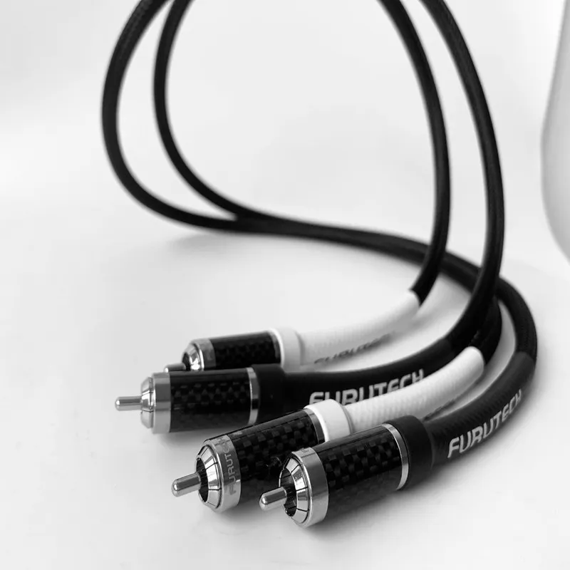 

FURUTECH μ-P2.1 OCC Fever Grade Double Lotus Signal Line HIFI Audio Power Amplifier CD Tube Amplifier Two to Two RCA Audio Cable