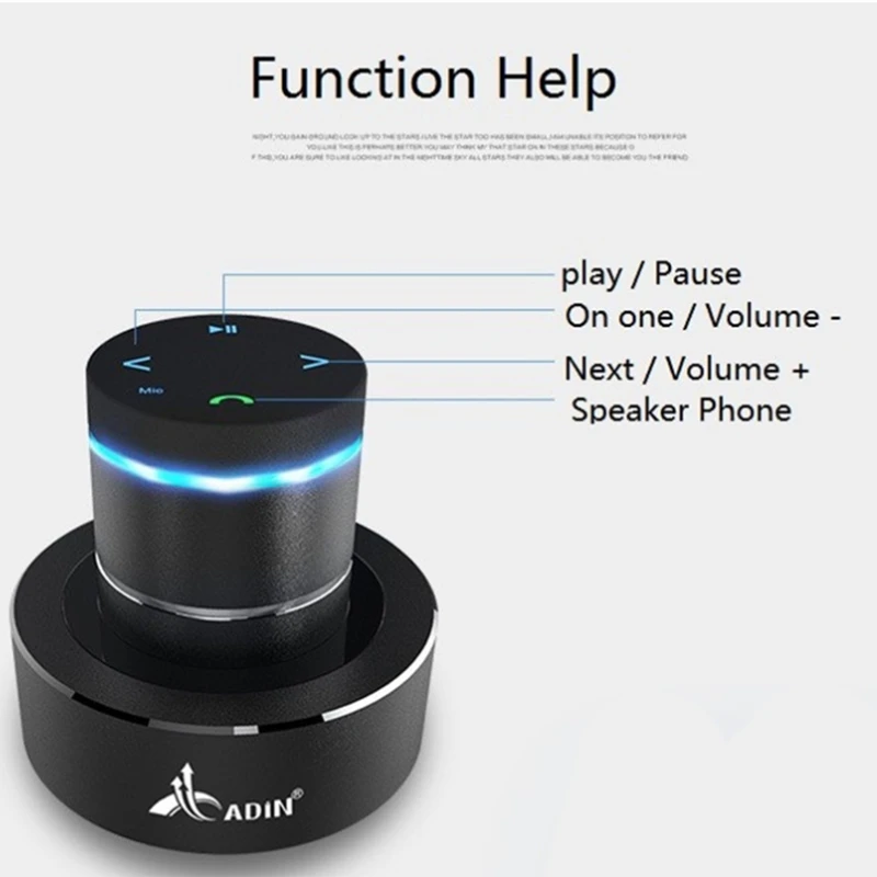 Беспроводная колонка Adin 26 Вт с функцией вибрации Bluetooth басовый портативный