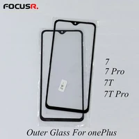 lcd screen touch panel outer glass cover lens replacement for oneplus 1 7 7pro 7t 7t pro mobile phone touch panel spare parts