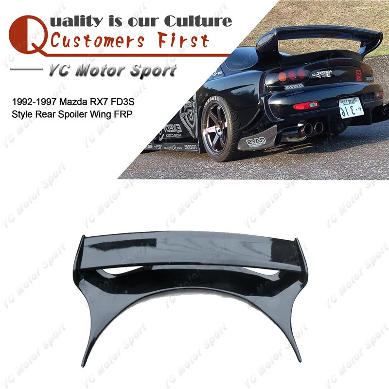 Автомобильные аксессуары FRP стекловолокно стиль RM задний спойлер подходит для