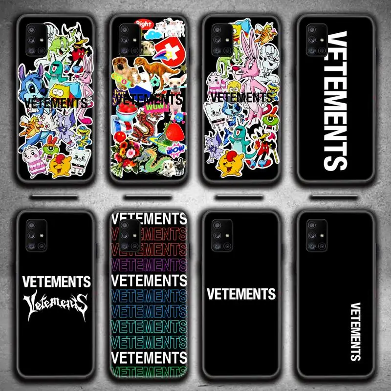 

Luxury Street Trend Simple Vetements Phone Case For Samsung Galaxy A21S A01 A11 A31 A81 A10 A20E A30 A40 A50 A70 A80 A71 A51