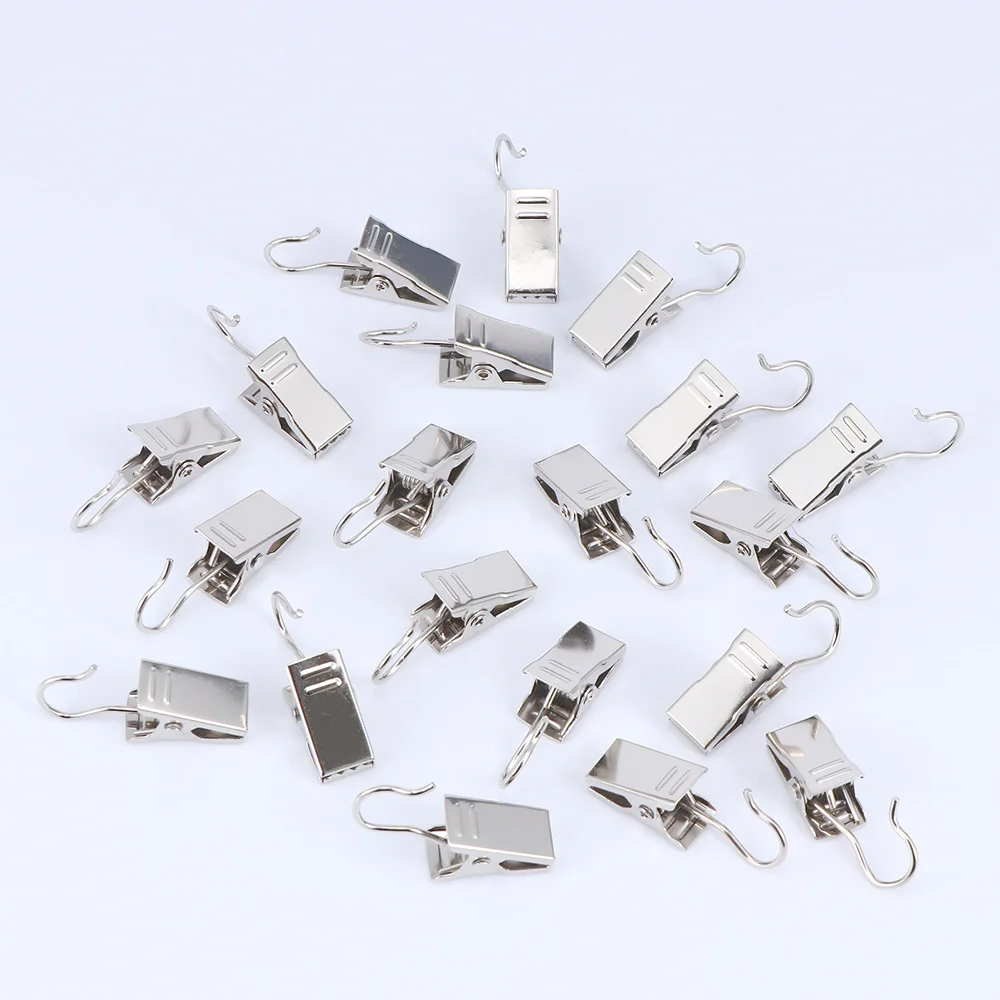 20 шт./компл. металлический зажим под крокодила для оконного душа зажимы с