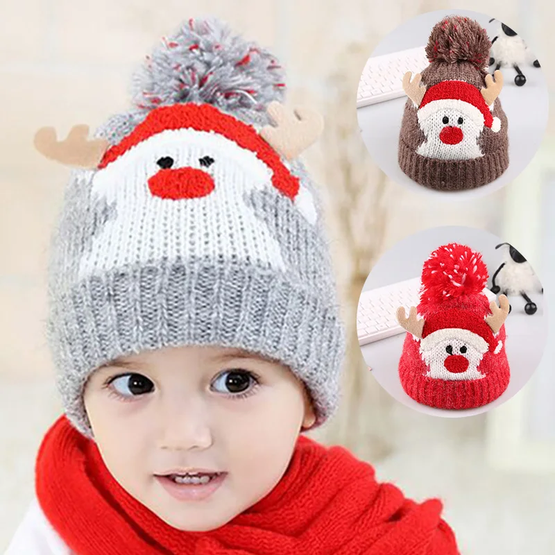 Новое поступление 2019 детские рождественские шапки шапка s Санта Клаус