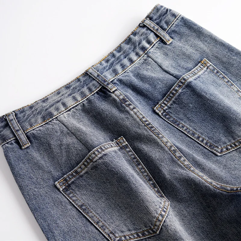 Широкие прямые свободные сверхдлинные джинсы для женщин | Женская одежда