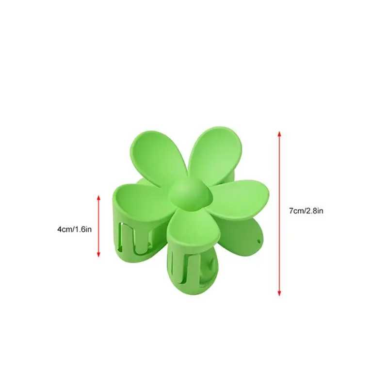 

6 Pcs Small Acrylic Hair Claw Clips Plastic Flower Shaped Jaw Clips Non Slip Hair Clip Barrette Accessories Women Girls Headwear