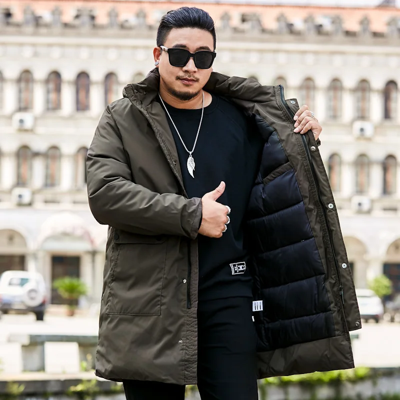 Новый большой Размеры 2020 8xl 7xl 6xl размера плюс зимняя куртка на хлопковом подкладе