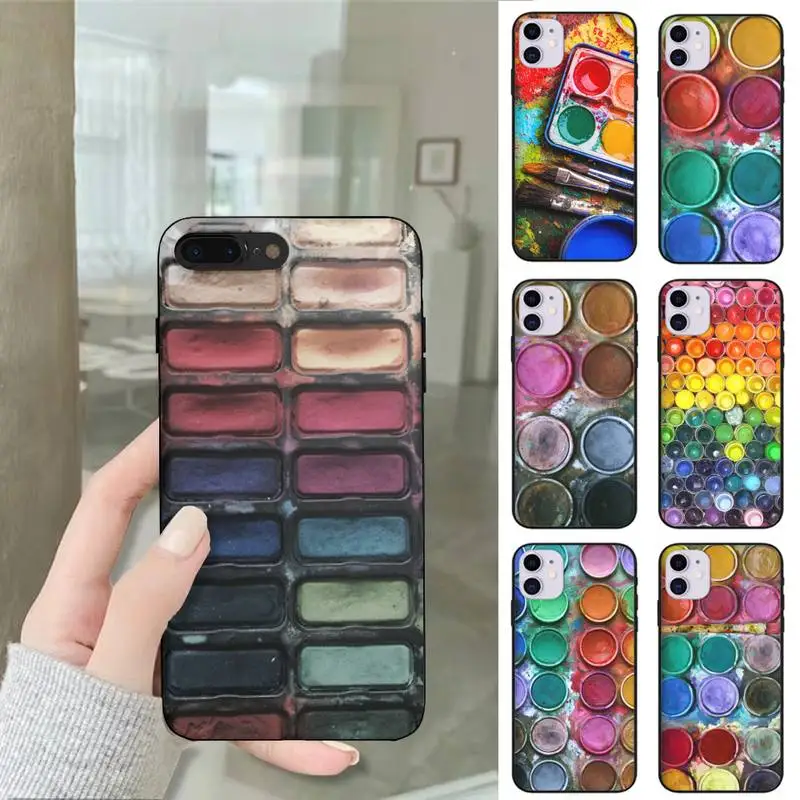 Набор акварельных красок Палитра Картина коробка чехол для телефона Samsung S10 S20 Fe