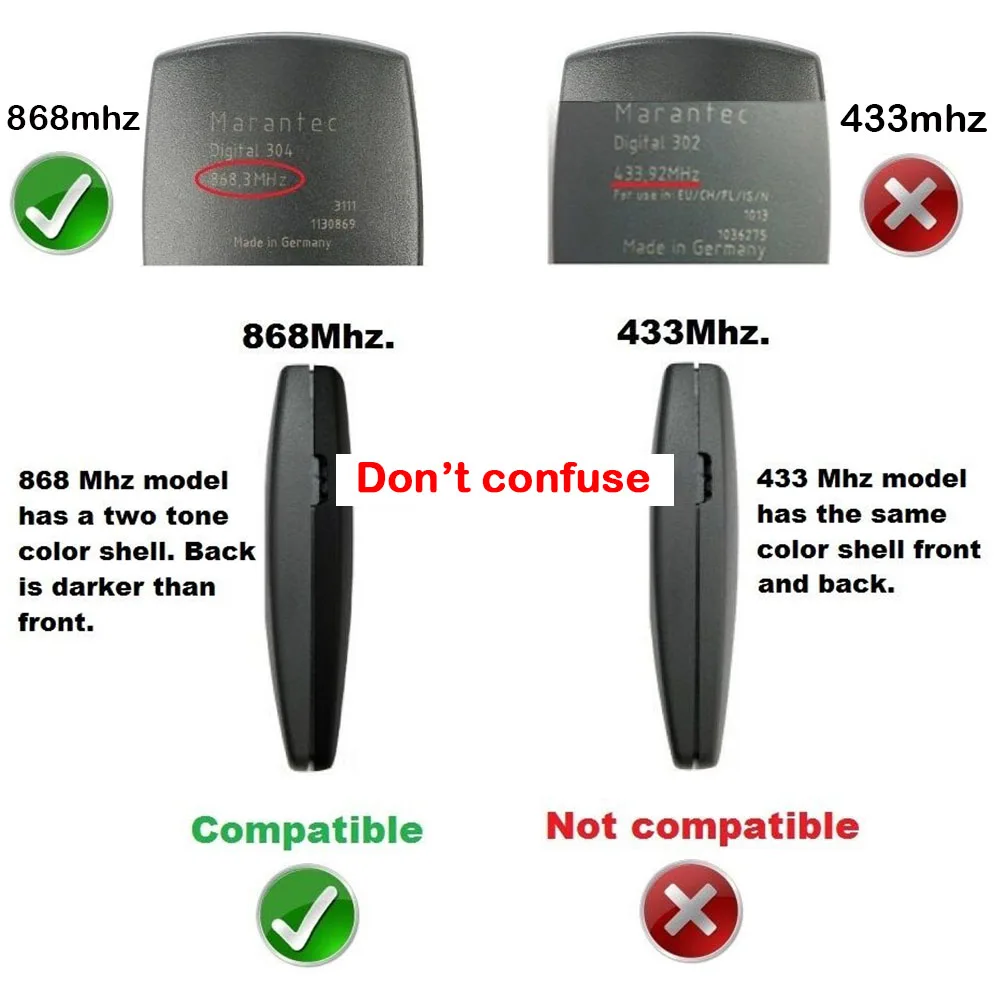 Пульт Marantec Digital 304 313 321 323 382 384 302 868mhz пульт дистанционного управления для гаражных