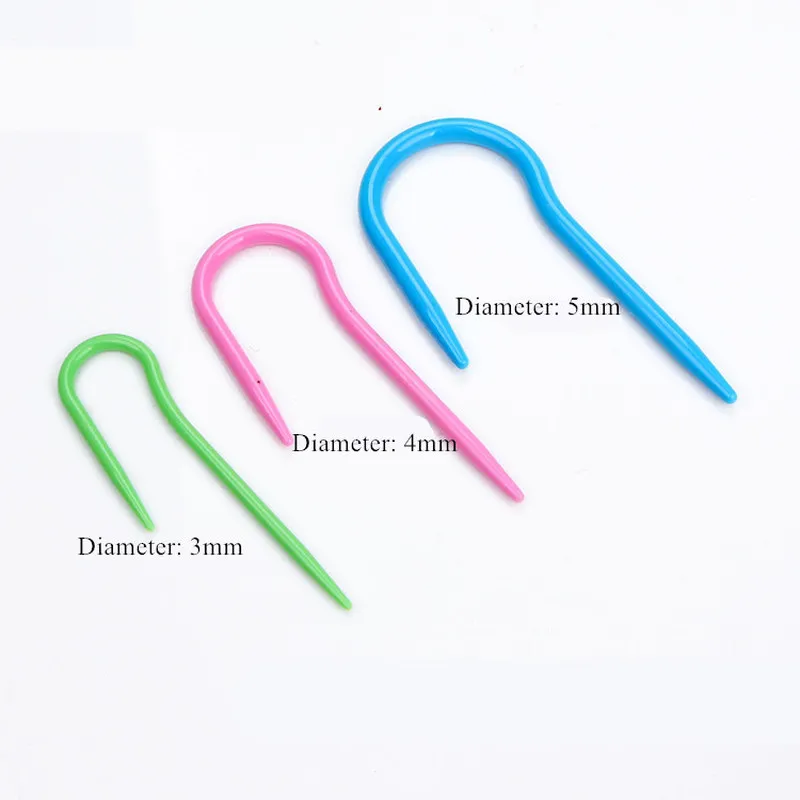 1 Набор красочный пластиковый набор инструментов для вязания крючком маркеры