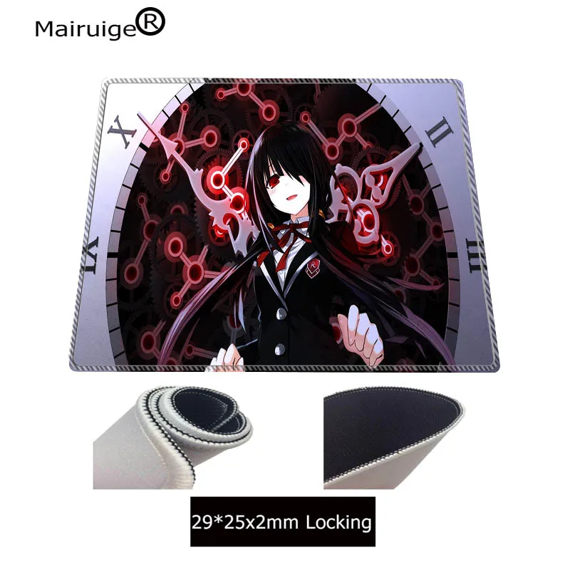 Mairuige DATE A LIVE аниме Большие размеры запирающиеся края коврики для мыши игровая скорость коврик для мыши Компьютерная мышь игровой коврик для CSGO дота ЛЛ