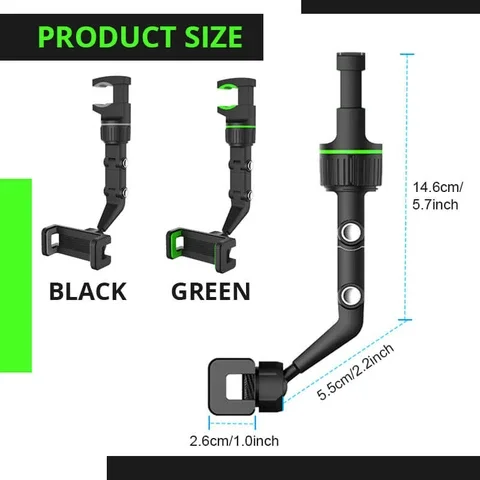 multifunction rearview mirror phone holder car rearview mirror mount phone holder for iphone 12 gps seat smartphone car phone free global shipping